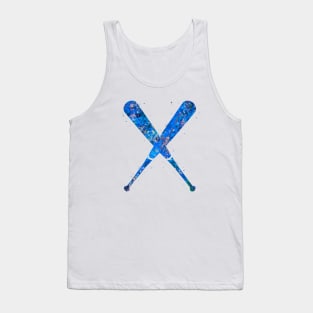 Baseball bat blue Tank Top